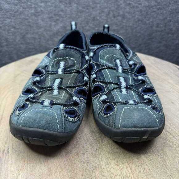 Earth Origins Outdoor Suede Sandal Adventure Slip-On Shoes Size 10.5 Womens Blue - Picture 14 of 14